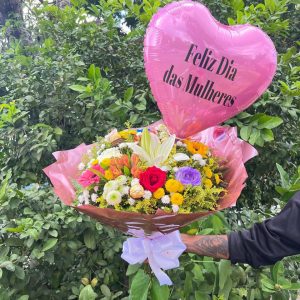 Buquê Encanto Especial com Balão