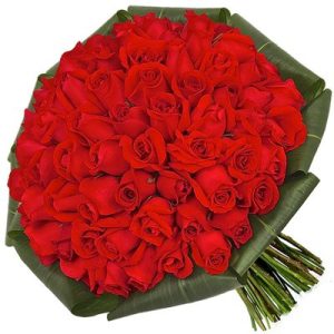 Buquê de Rosas Vermelhas Especial - 80 Rosas