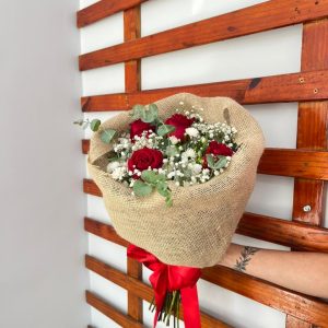 Mini Buque Rosas Vermelhas