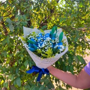 💙 Buquê Nobre de Lírios Azuis 💐 1